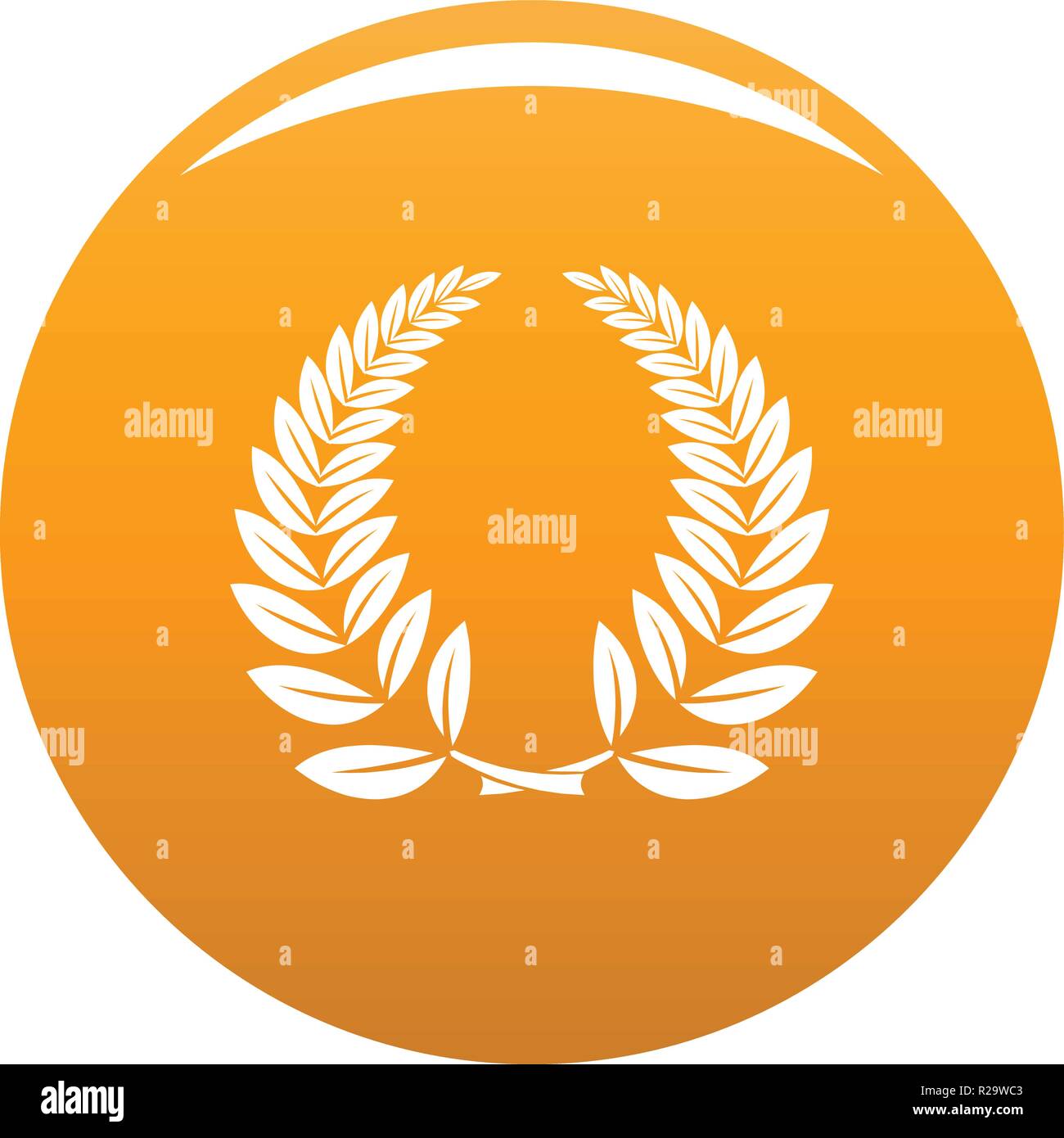 Laurel wreath icon. Simple illustration of laurel wreath vector icon ...