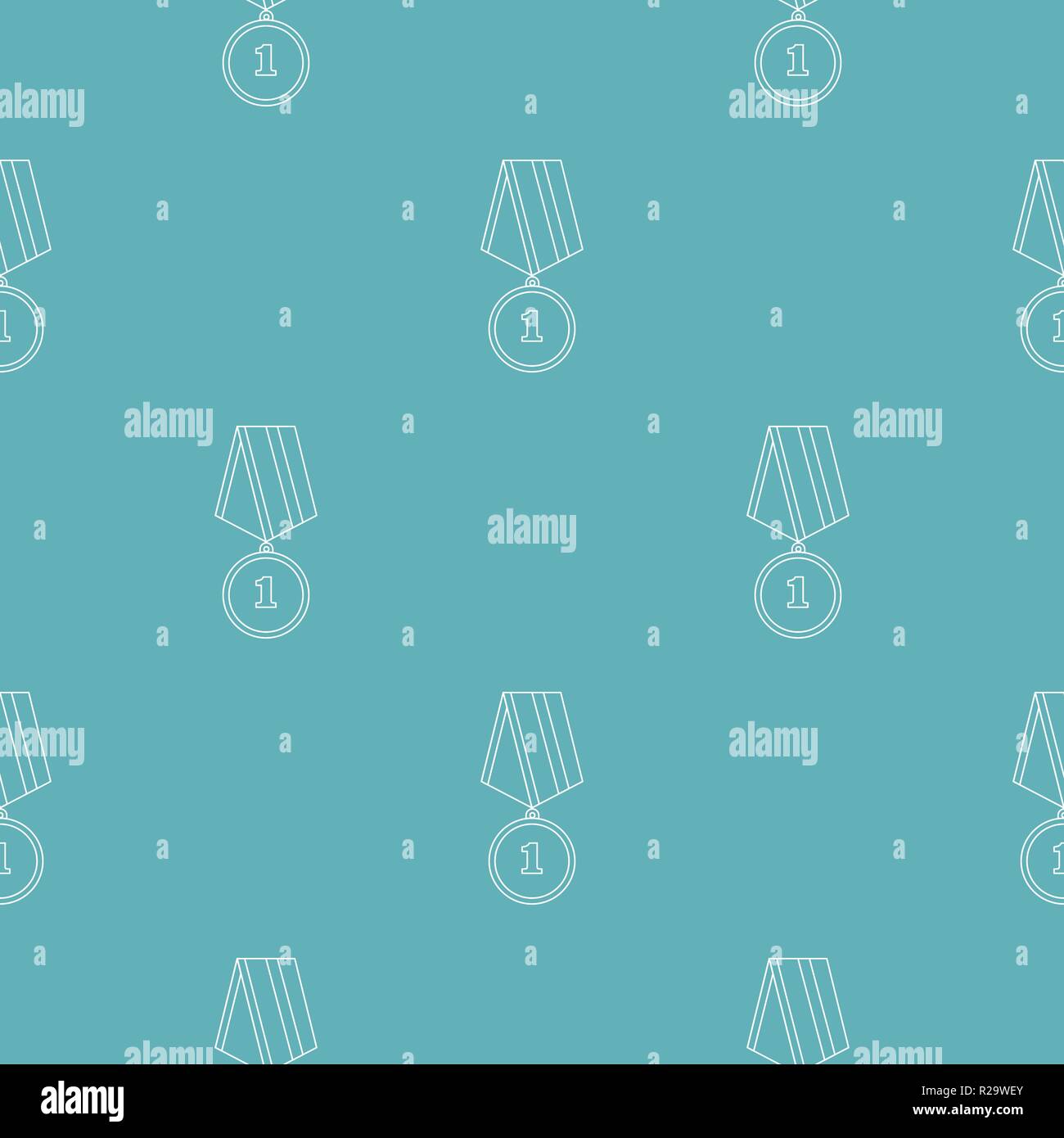 Medal pattern vector seamless repeating for any web design Stock Vector