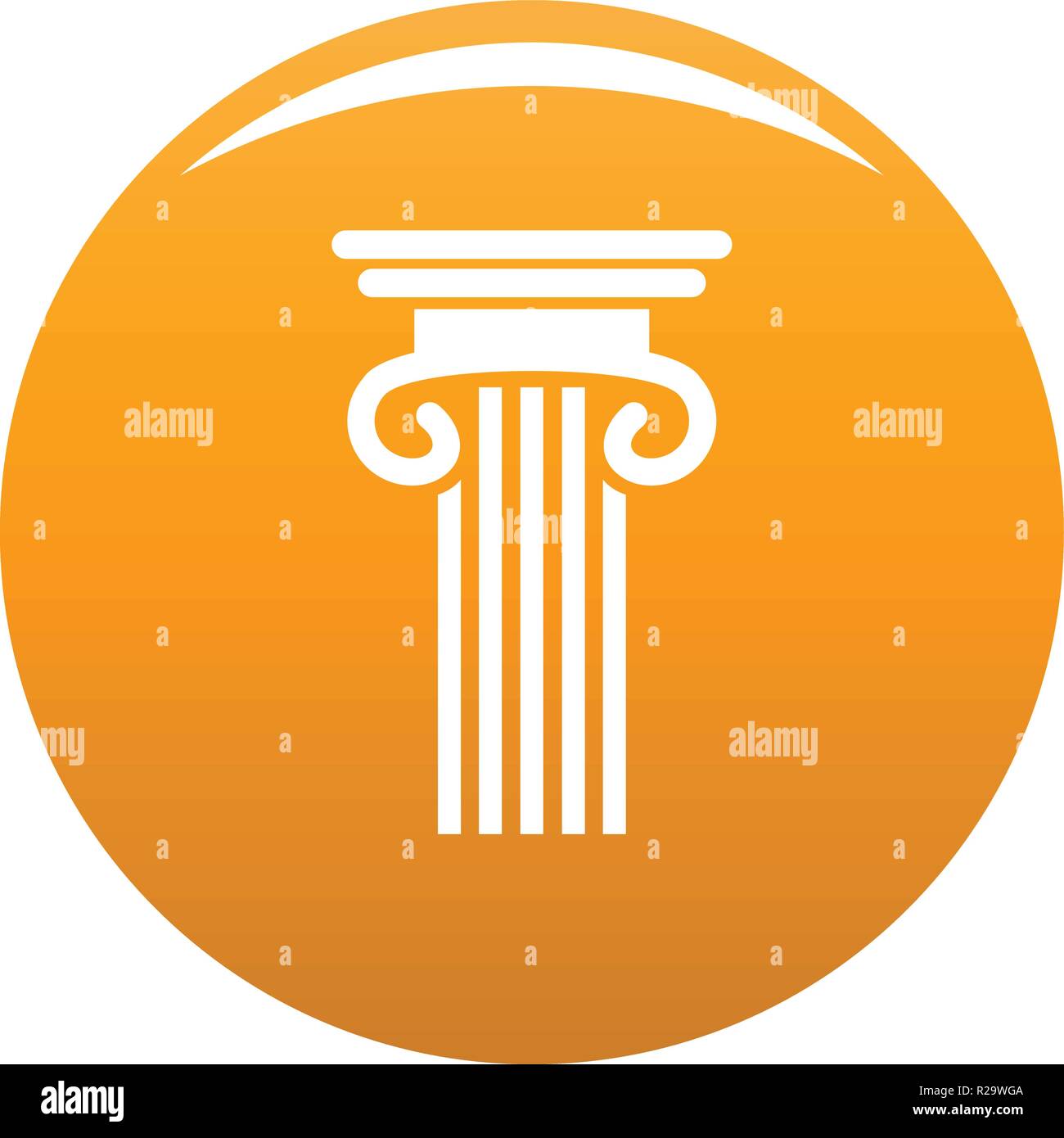 Double columned column icon. Simple illustration of double columned ...