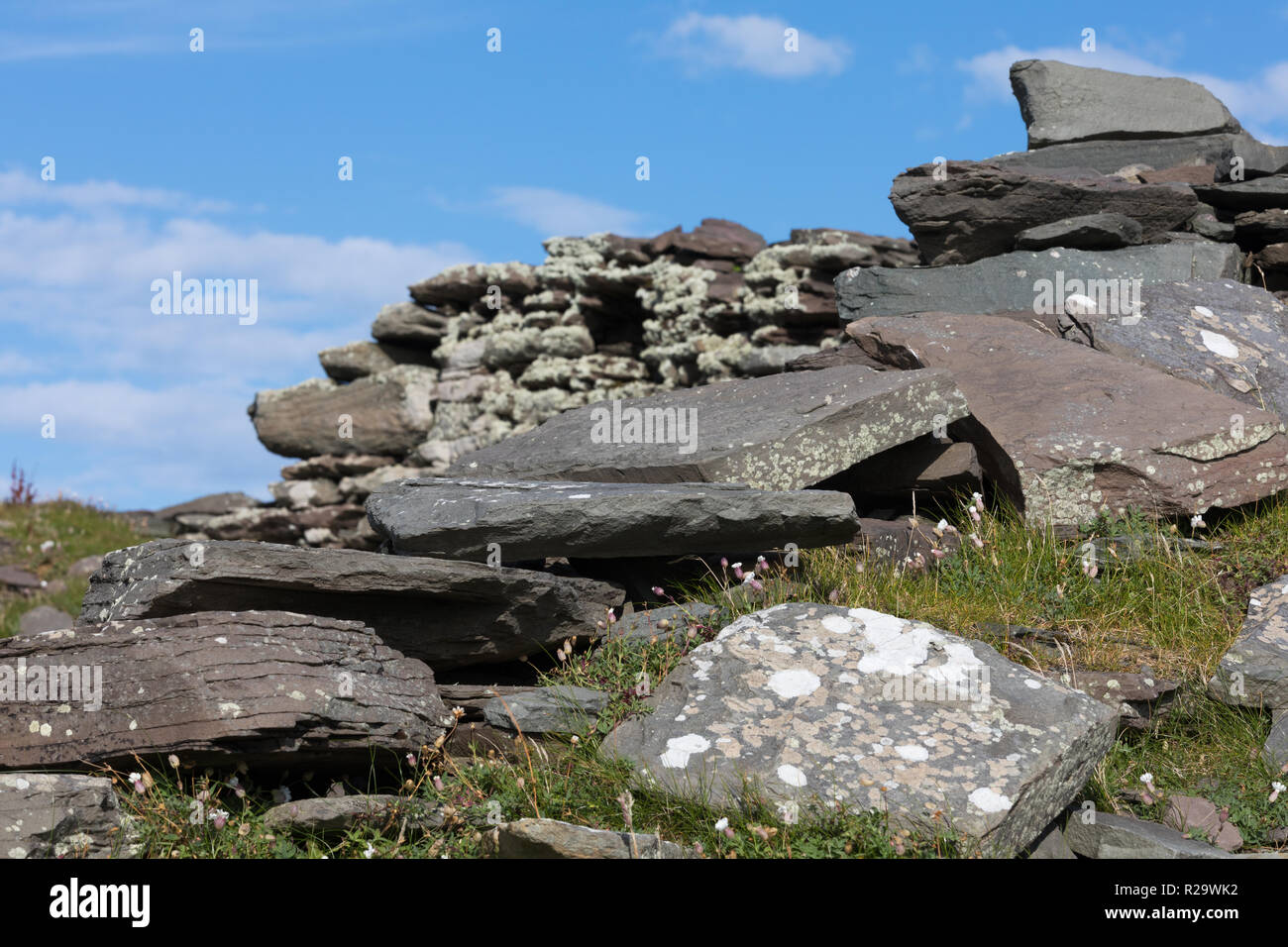 Broch of Burraland, Shetland, UK Stock Photo