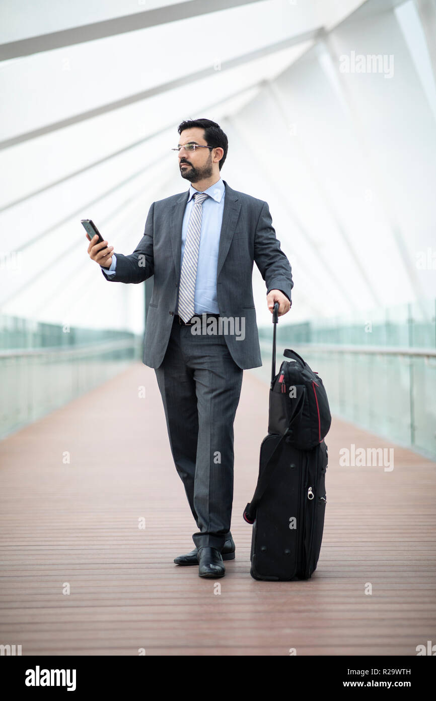 arab businessman  on a phone Stock Photo
