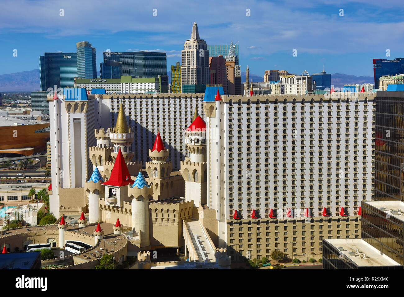 Excalibur Hotel and Casino, Las Vegas, Nevada, America Stock Photo