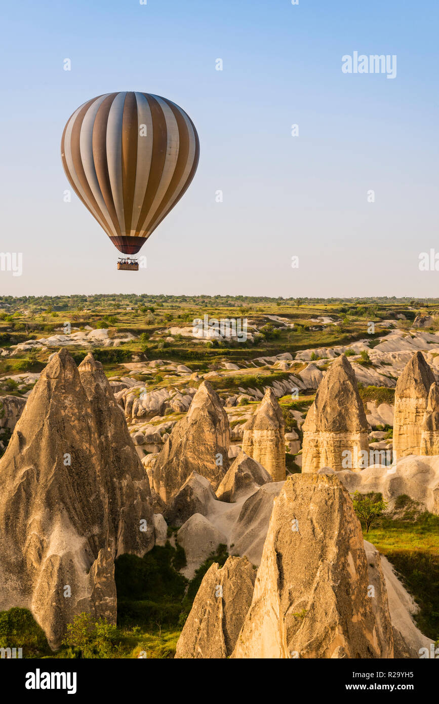 Hot air balloon, Goreme, Cappadocia, Turkey Stock Photo Alamy