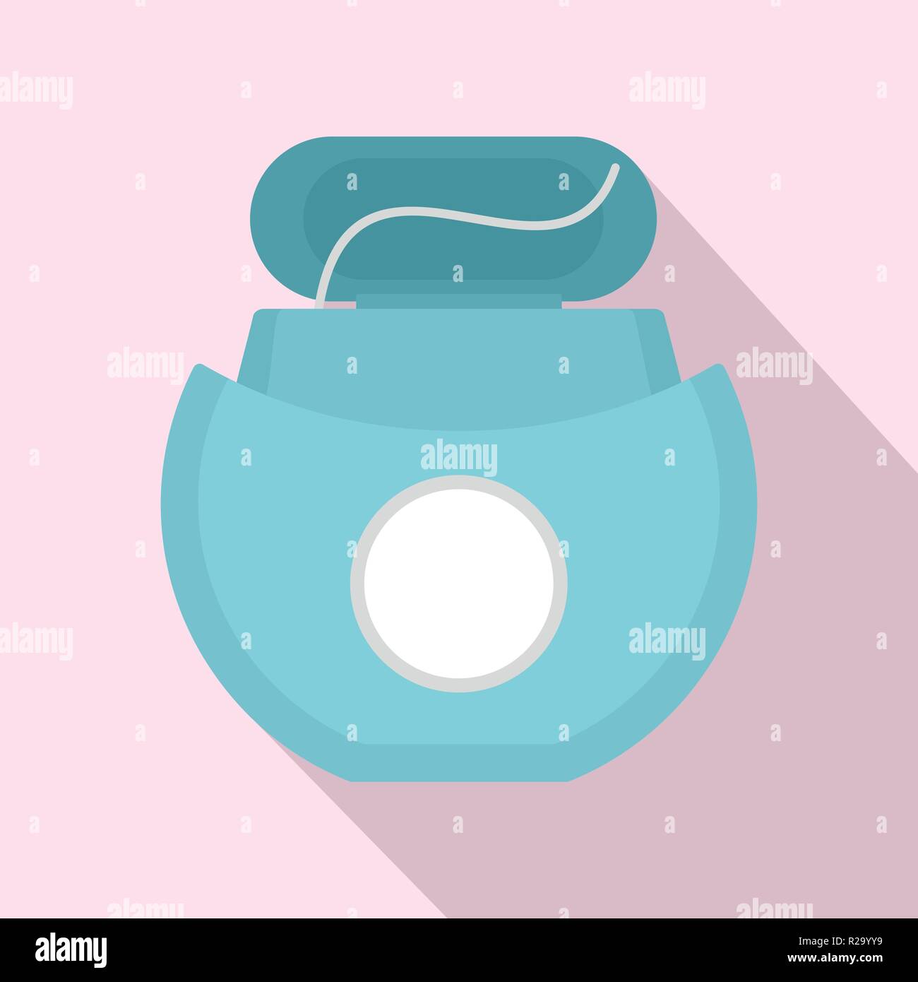 Tooth floss icon. Flat illustration of tooth floss vector icon for web ...
