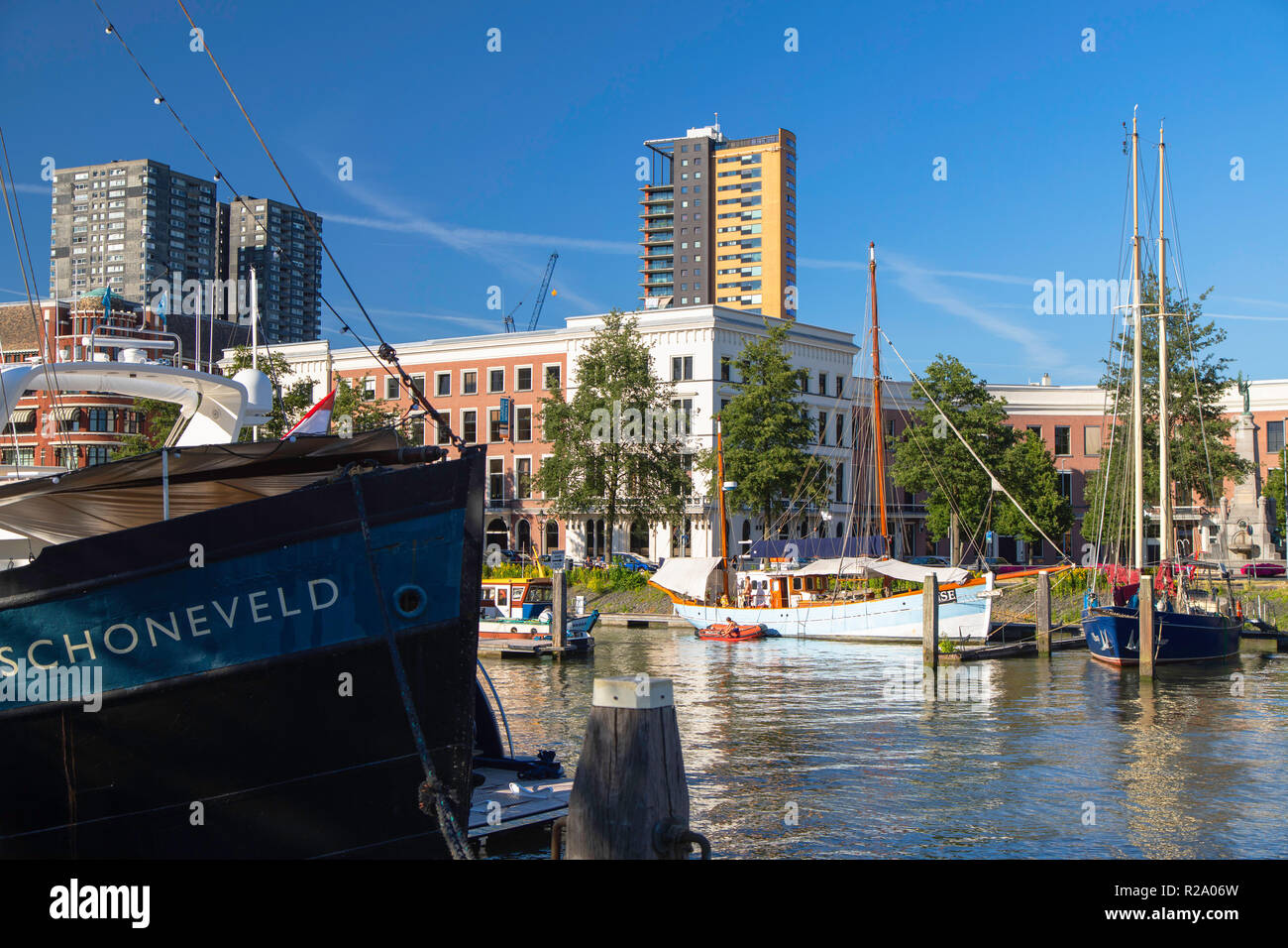 Veerhaven Marina, Rotterdam, Zuid Holland, Netherlands Stock Photo