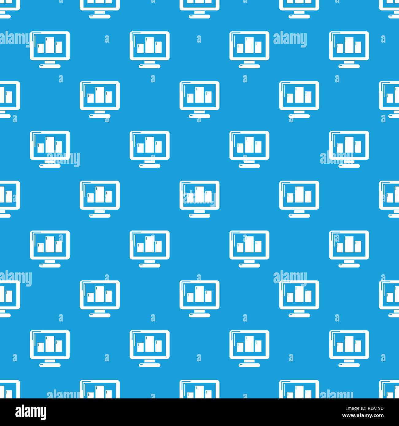 Monitor pattern vector seamless blue Stock Vector Image & Art Alamy