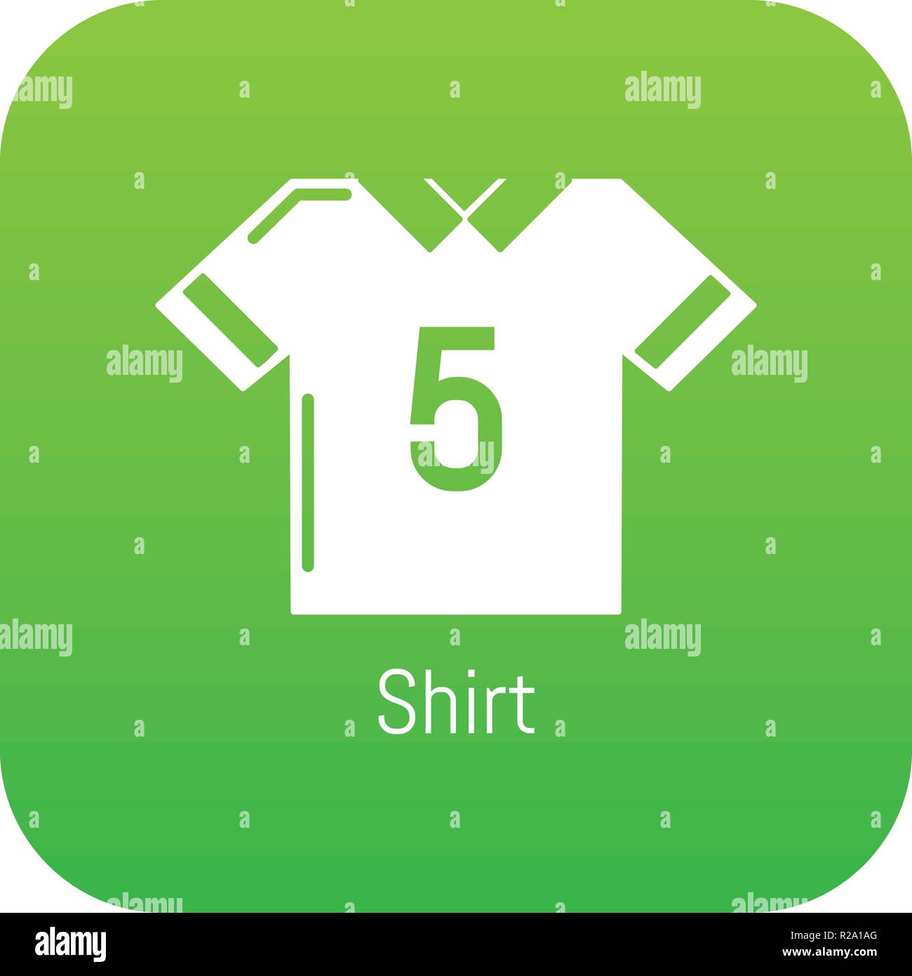Football shirt icon green vector Stock Vector Image & Art Alamy