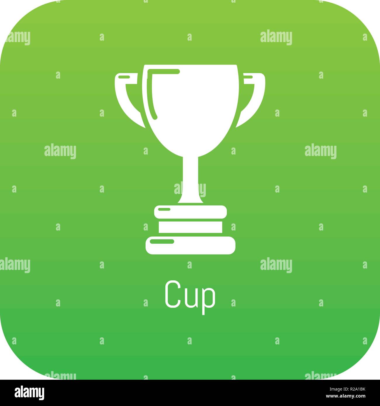 Cup icon green vector Stock Vector Image & Art - Alamy
