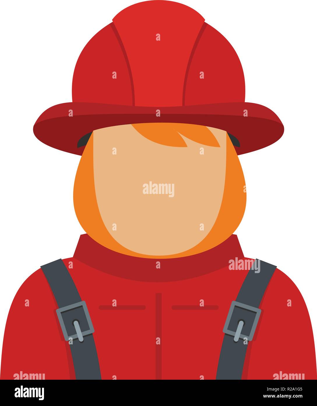 Firefighter icon. Flat illustration of firefighter vector icon for web ...
