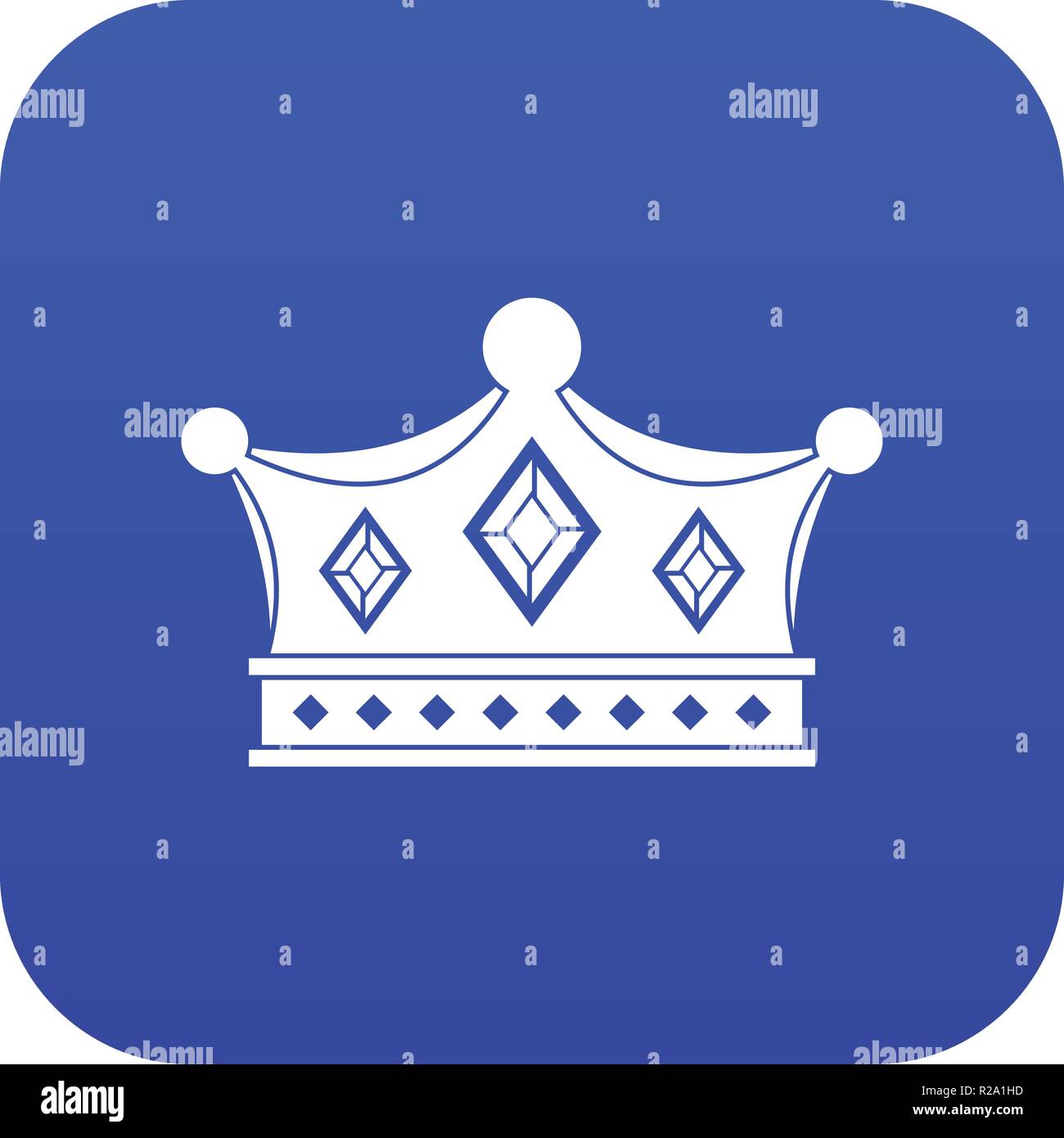 Prince crown icon digital blue Stock Vector Image & Art - Alamy