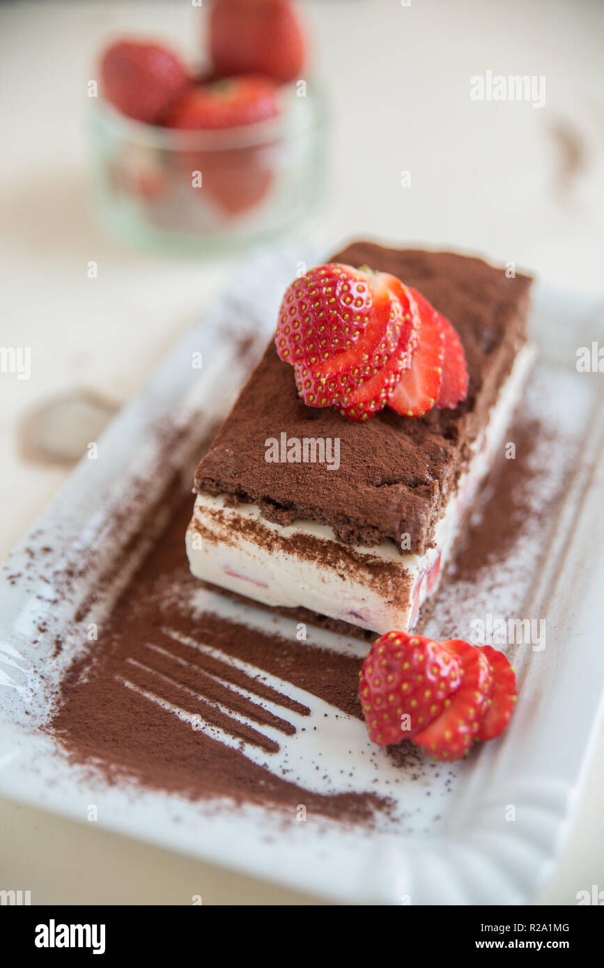 chocolate strawberry cake Stock Photo - Alamy