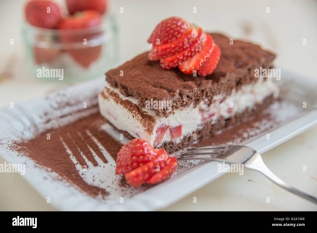 chocolate strawberry cake Stock Photo - Alamy