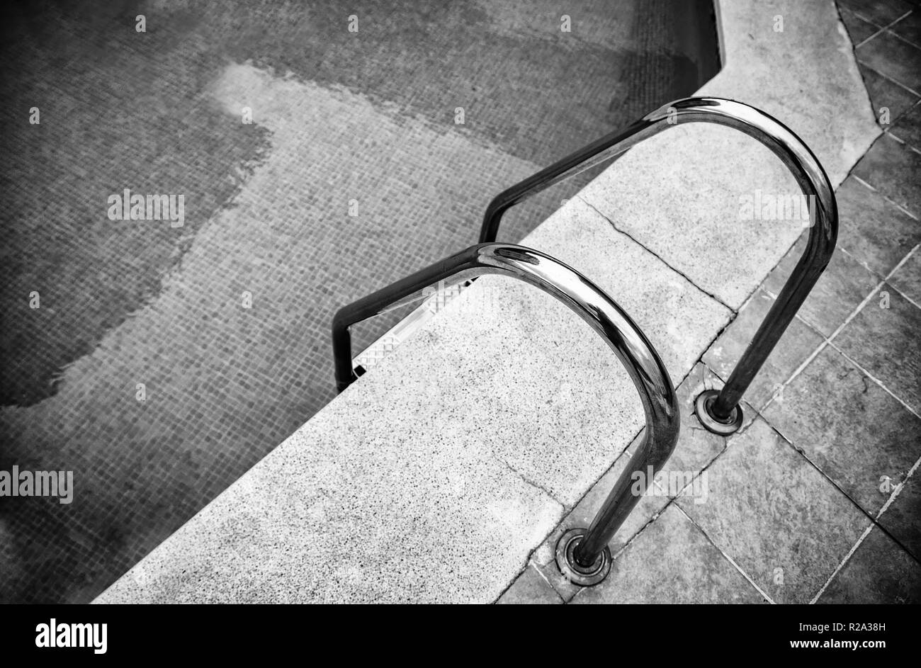 Pool ladder, fun detail in summer Stock Photo Alamy