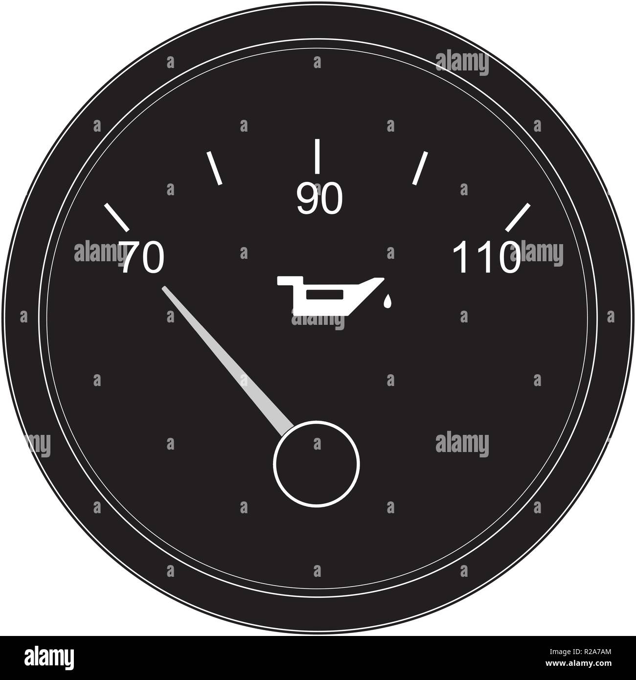 Low oil level. Car dashboard sign Stock Vector Image & Art Alamy