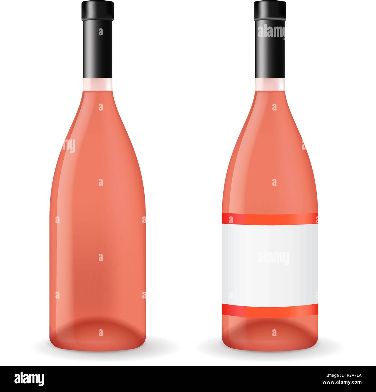 Download Rose Wine Bottle Without Label High Resolution Stock Photography And Images Alamy