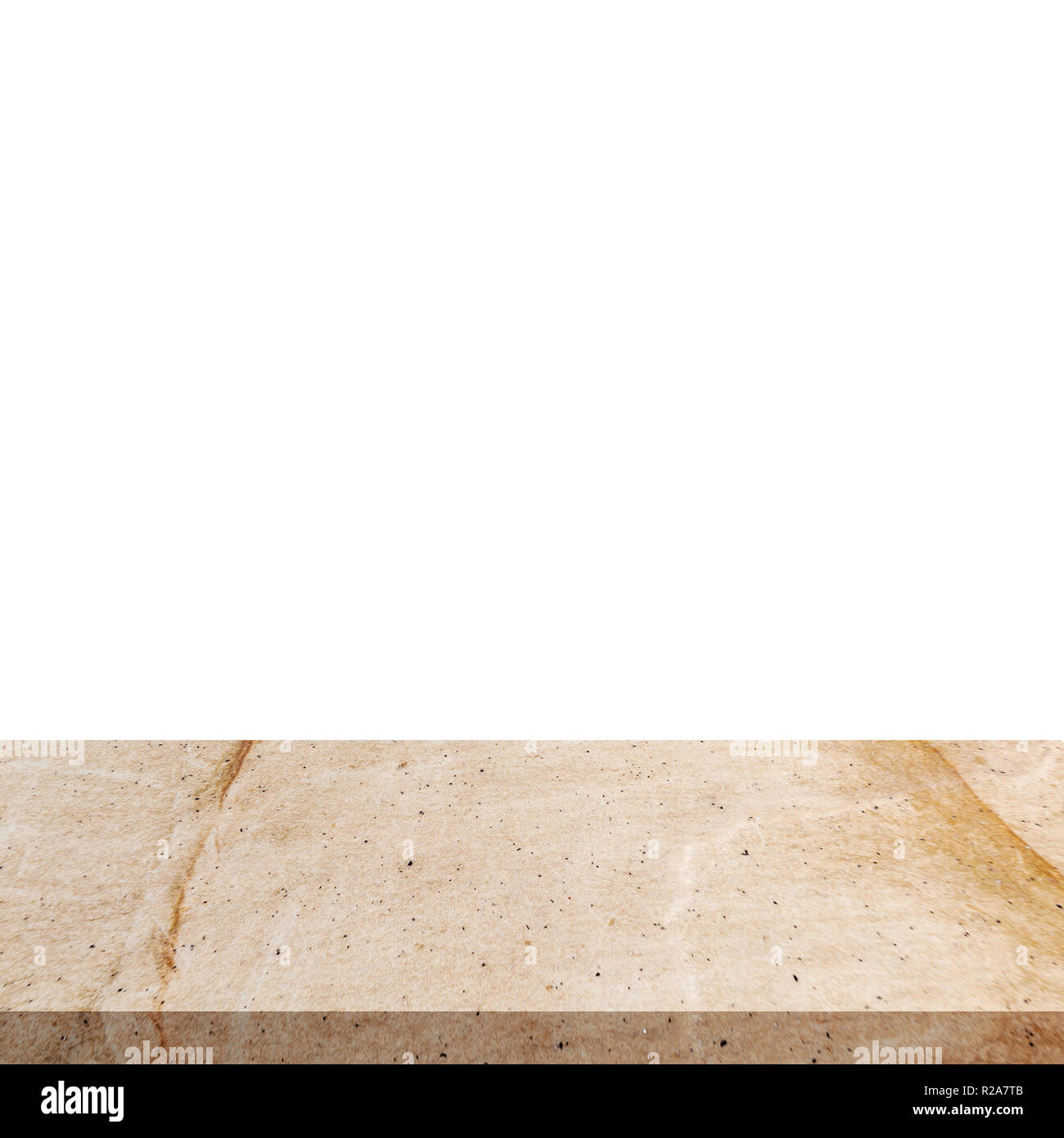 Stone marble on isolated white background with space. Stock Photo