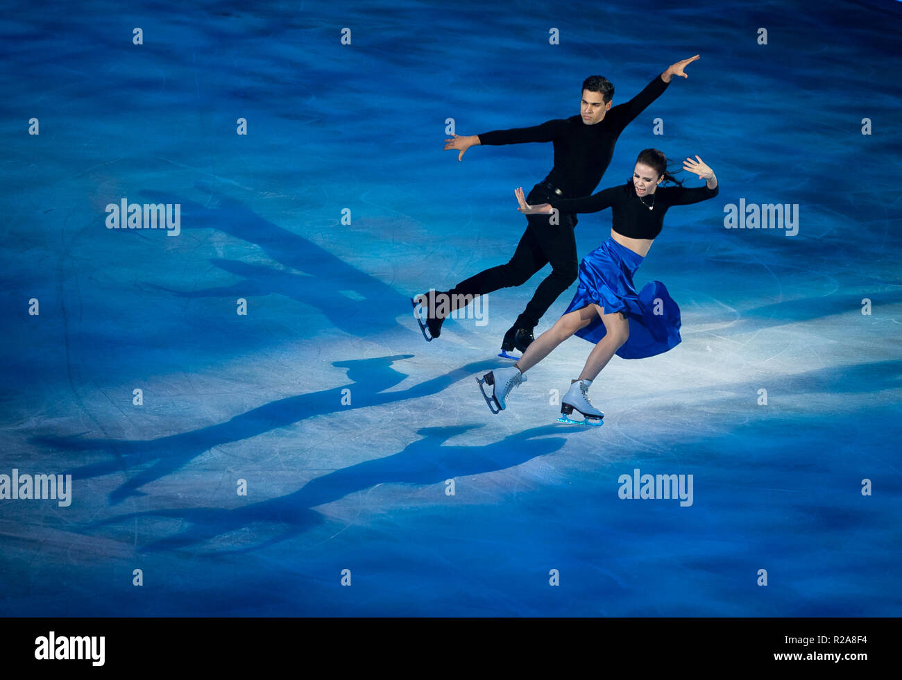 Skaters perform during figure skating hi-res stock photography and images -  Alamy