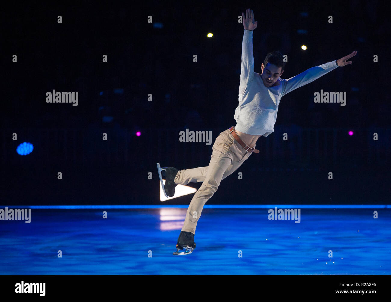 Spanish figure skater and World Champion Javier Fernández, seen