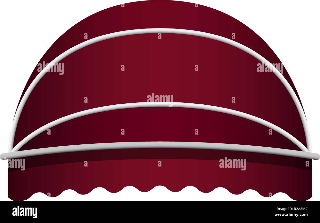 Download Red Dome Awning Mockup Realistic Illustration Of Red Dome Awning Vector Mockup For Web Design Isolated On White Background Stock Vector Image Art Alamy