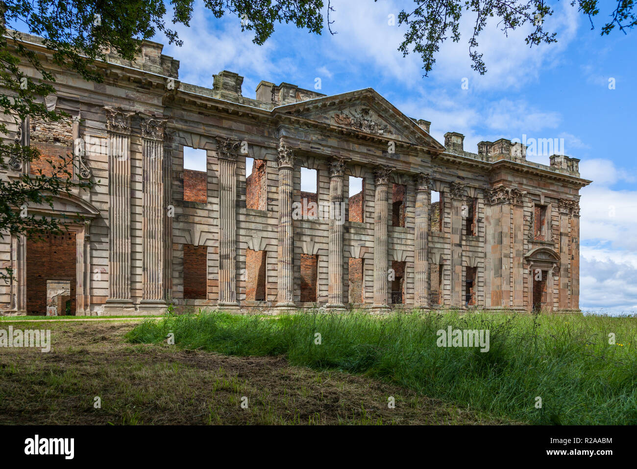 Sutton Scarsdale Hall, a Grade I listed ruined stately home in