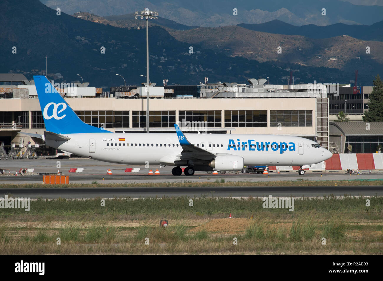 Air Europa, Boeing 737-800 at Málaga airport. Spain. Stock Photo