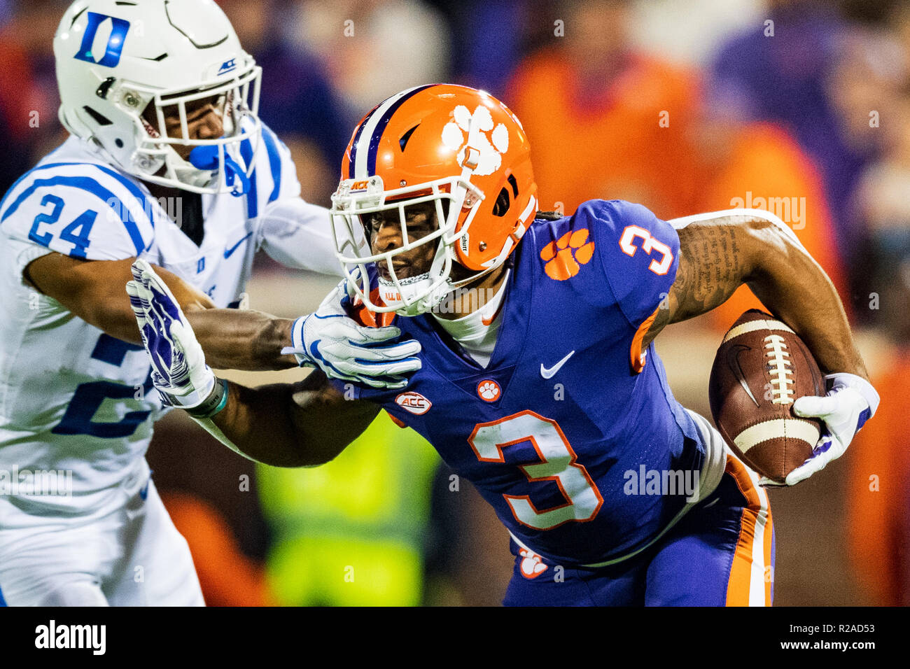 Clemson Tigers Wide Receiver Amari Rodgers 3 During The NCAA College Football Game Between 