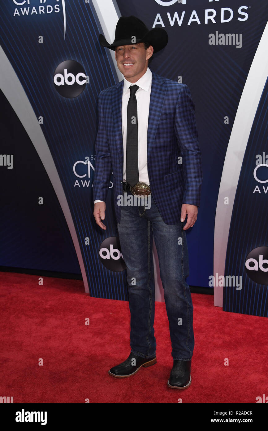 Nashville, Tennessee, USA. 14th Nov, 2018. Aaron Watson during arrivals