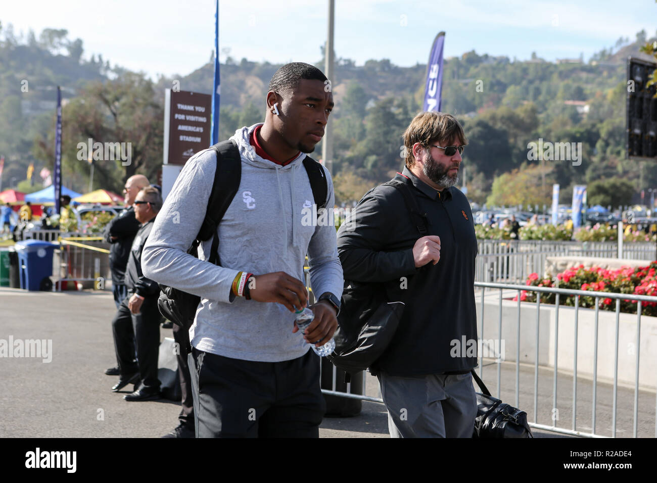 Pasadena CA. 17th Nov, 2018. USC Trojans wide receiver Devon Williams ...