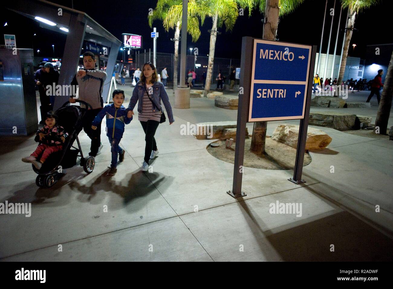 San Ysidro Border Crossing Stock Photos & San Ysidro Border Crossing