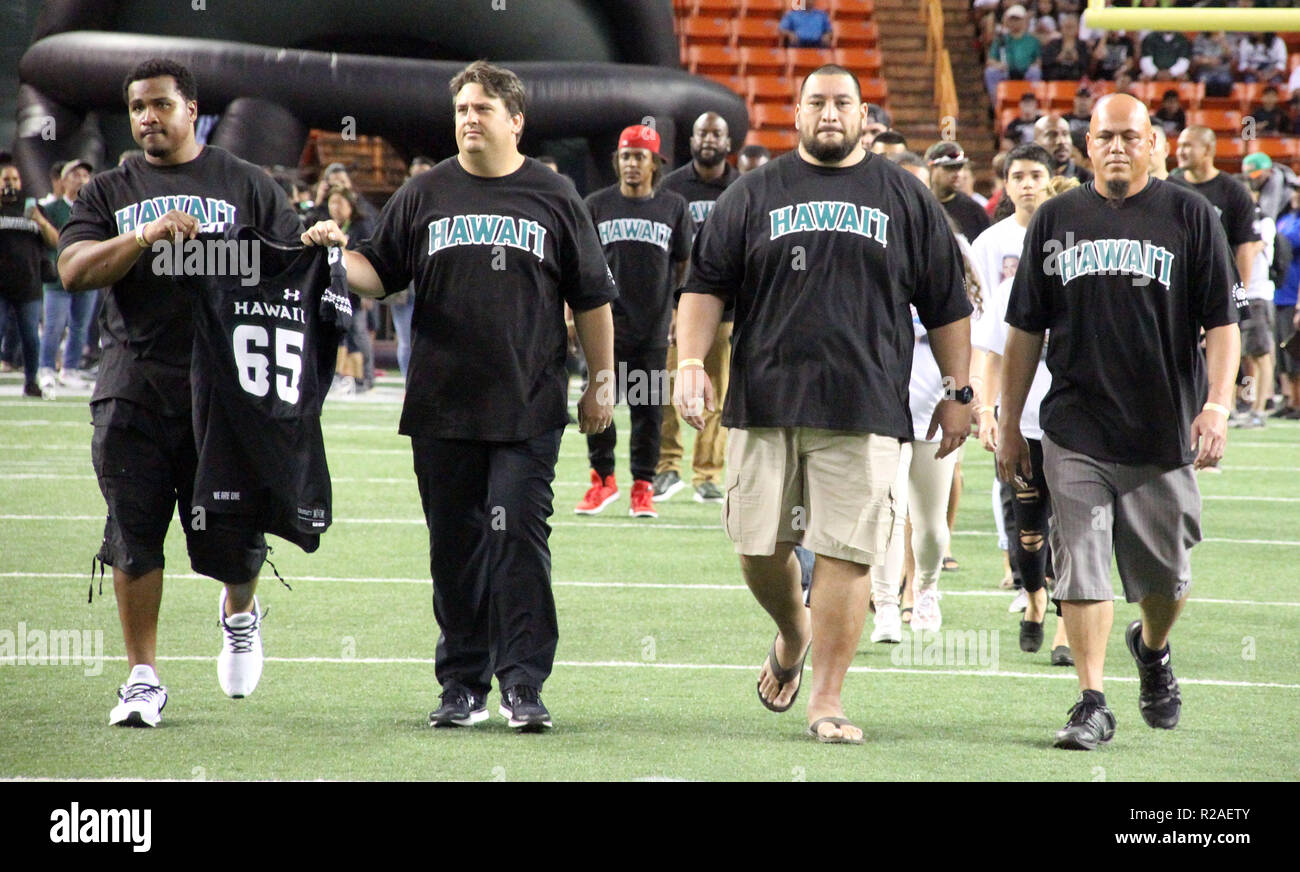 November 17 2018 Former Teammates Of Hawaii And Nfl