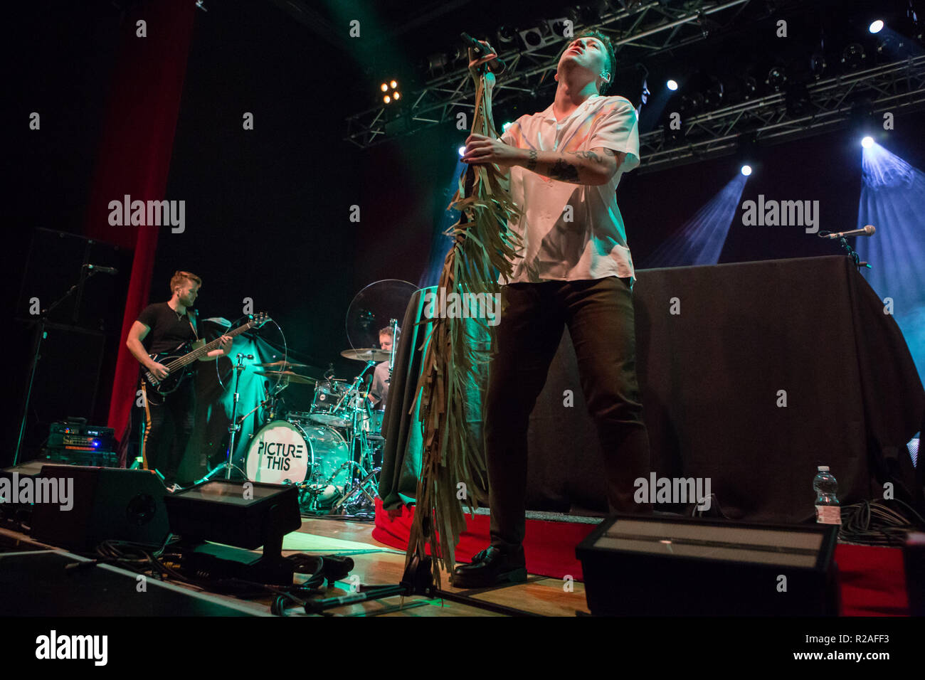 Trezzo sull'Adda, Italy. 17th Nov, 2018. The Irish band PICTURE THIS performs live on stage at Live Music Club opening the show of Tom Odell. Credit: Rodolfo Sassano/Alamy Live News Stock Photo