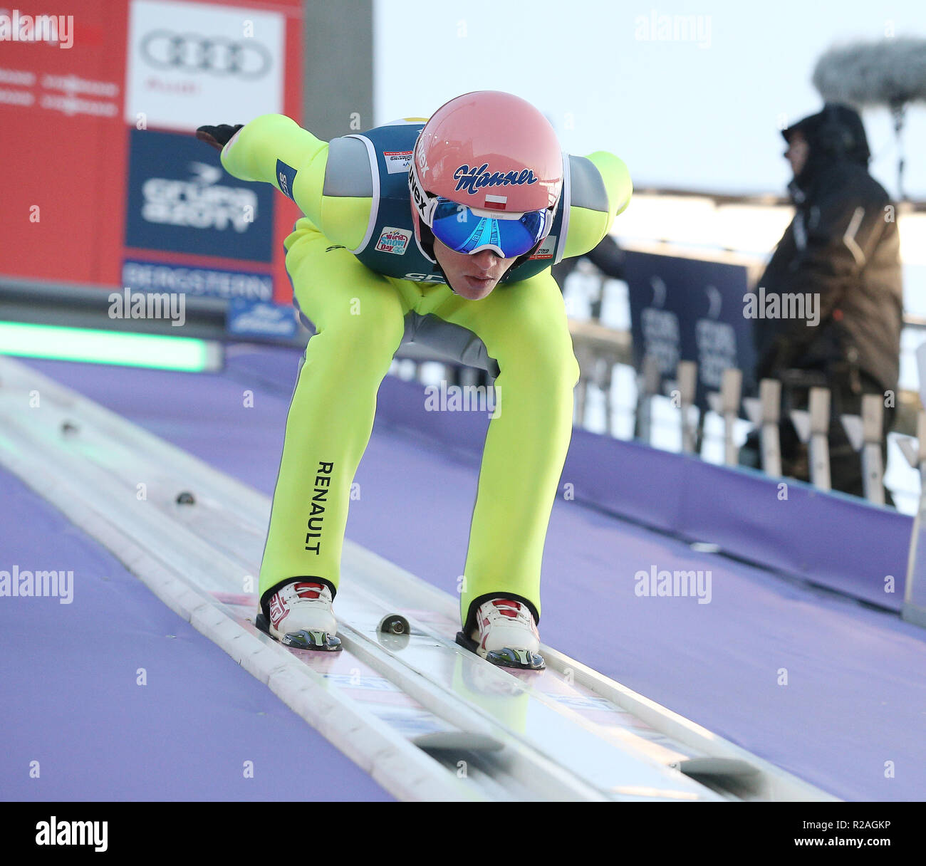 Dawid Grzegorz Kubacki (born March 12, 1990 in Nowy Targ) Polish ski  jumper, Wisła Zakopane club player, member of the national team,Dawid  Grzegorz Kubacki, ski, jumper Stock Photo - Alamy