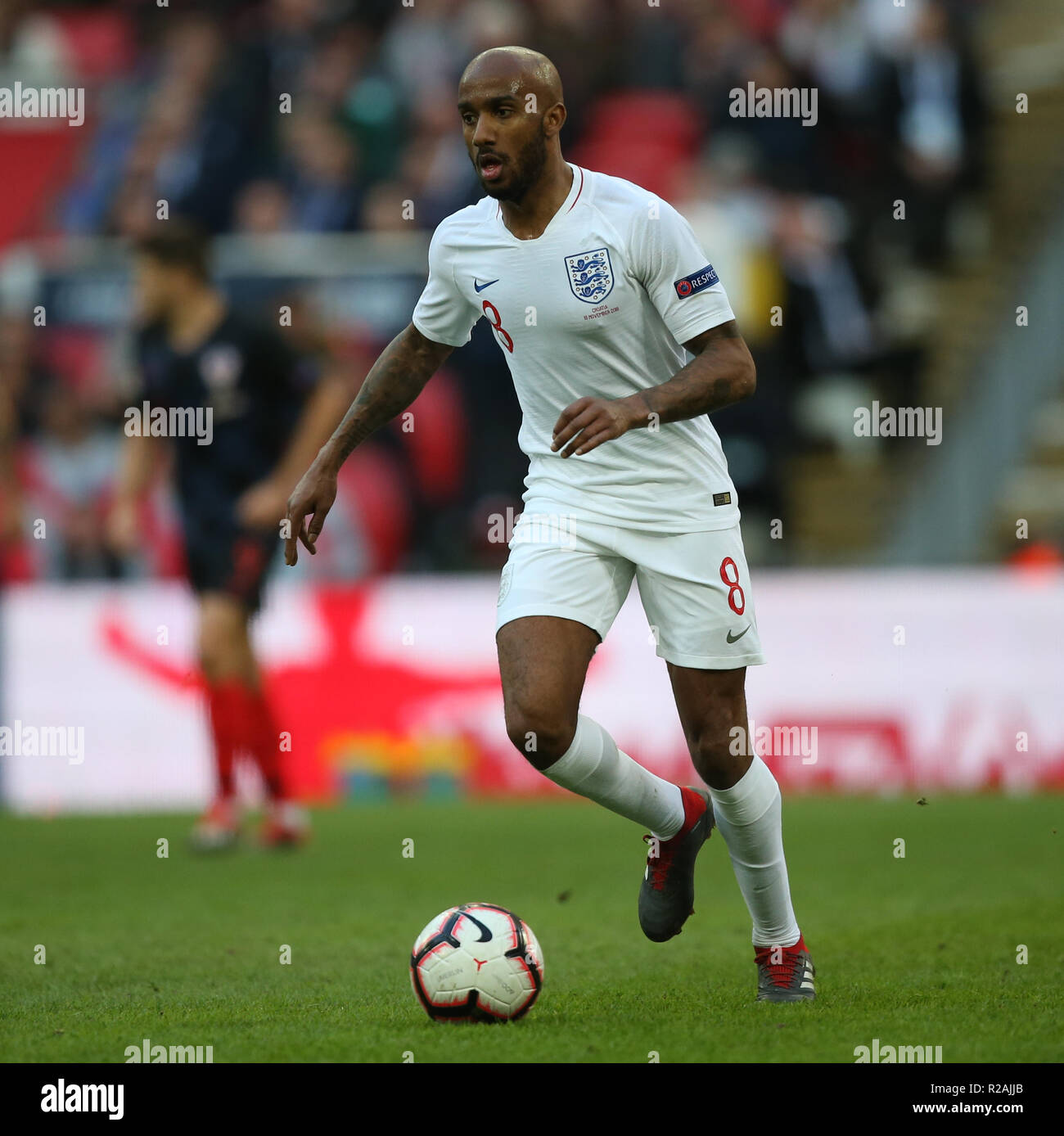 London, UK. 18th Nov 2018.18th Nov 2018. FABIAN DELPH ENGLAND.  GBD13016 STRICTLY EDITORIAL USE ONLY. If The Player/Players Depicted In This Image Is/Are Playing For An English Club Or The England National Team. Then This Image May Only Be Used For Editorial Purposes. No Commercial Use. The Following Usages Are Also Restricted EVEN IF IN AN EDITORIAL CONTEXT: Use in conjuction with, or part of, any unauthorized audio, video, data, fixture lists, club/league logos, Betting, Games or any 'live' services. Also Restricted Are Usages In Publications Involving Credit: Allstar Picture Library/Alamy L Stock Photo