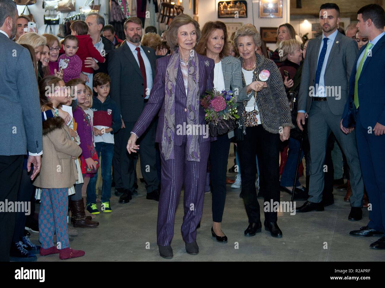 Madrid, Spain. 18th Nov 2018. Spanish Queen Sofia of Greece during " Rastrillo  Nuevo Futuro " 2017 on Sunday November 18, 2018. Madrid Credit: CORDON  PRESS/Alamy Live News Stock Photo - Alamy