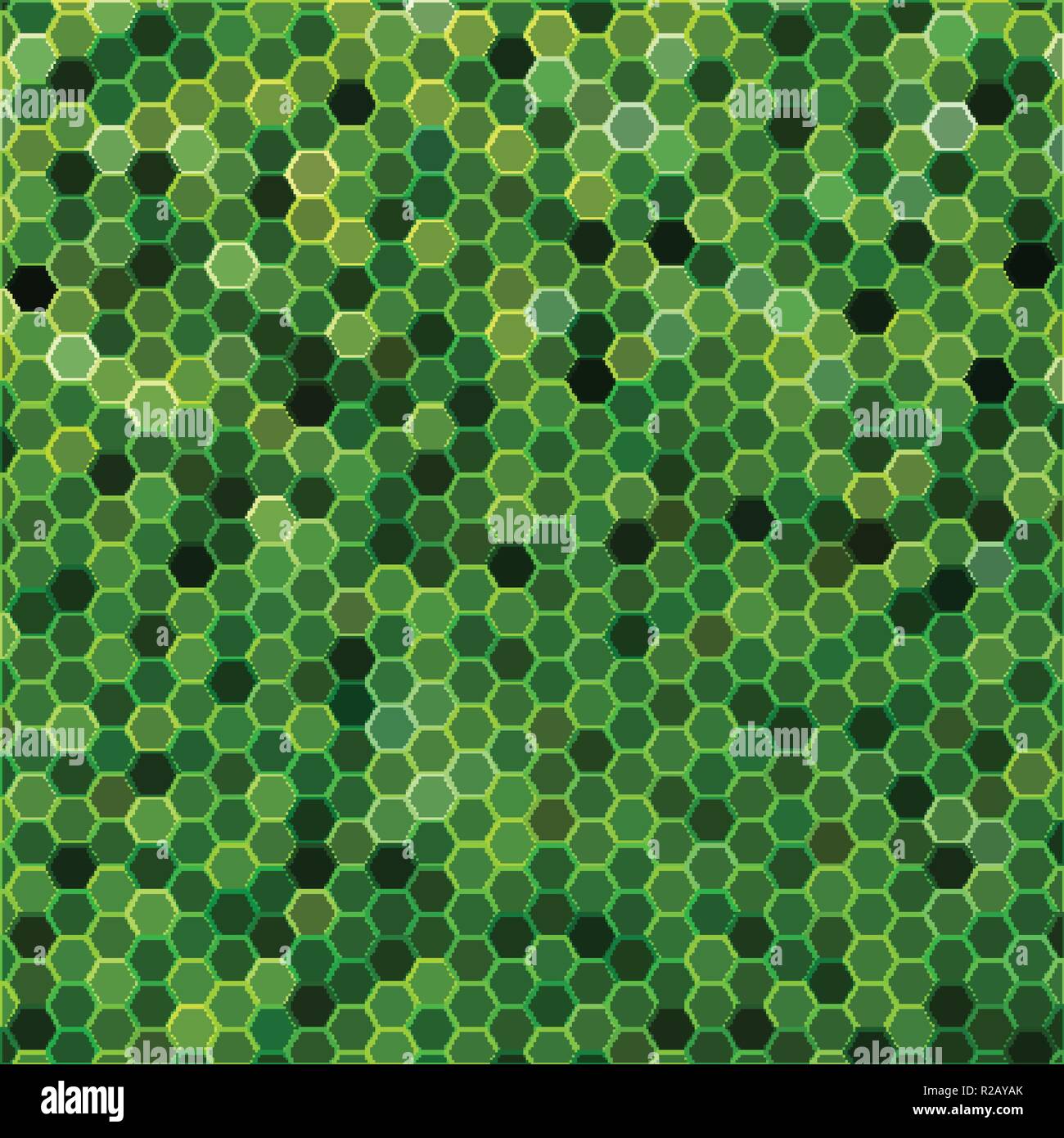 abstract vector geometric hexagon background - green and black Stock ...