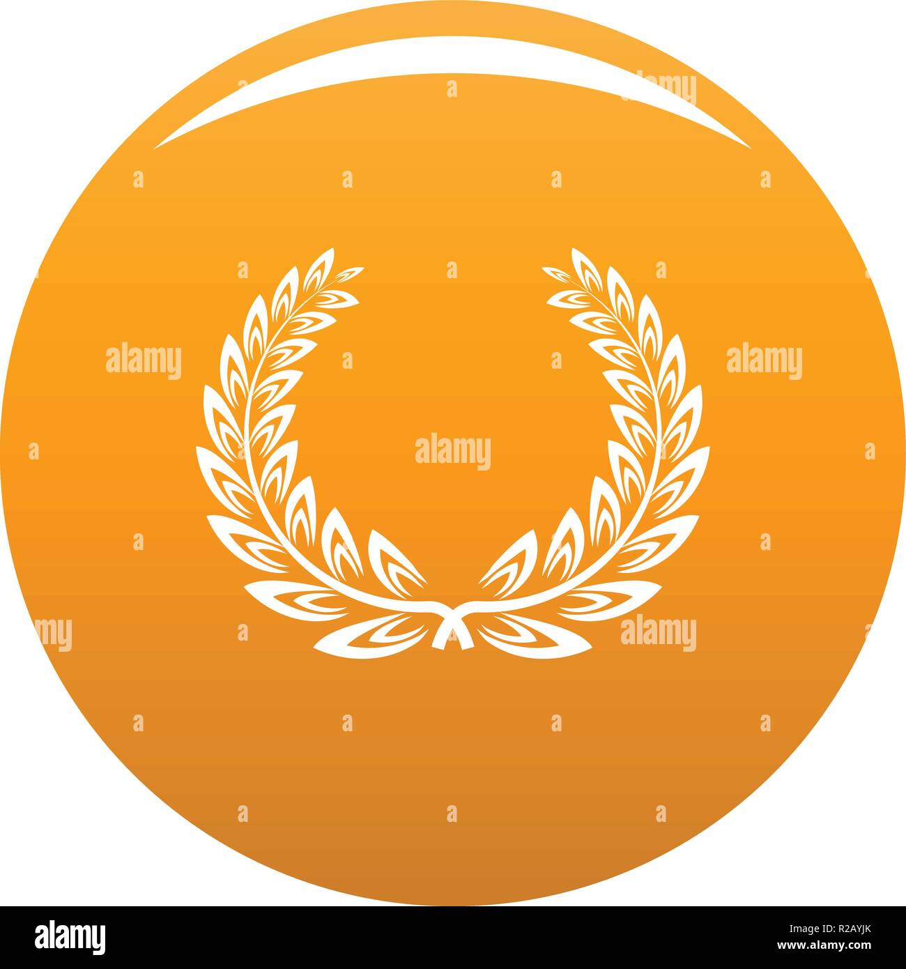 Certified wreath icon. Simple illustration of certified wreath vector ...