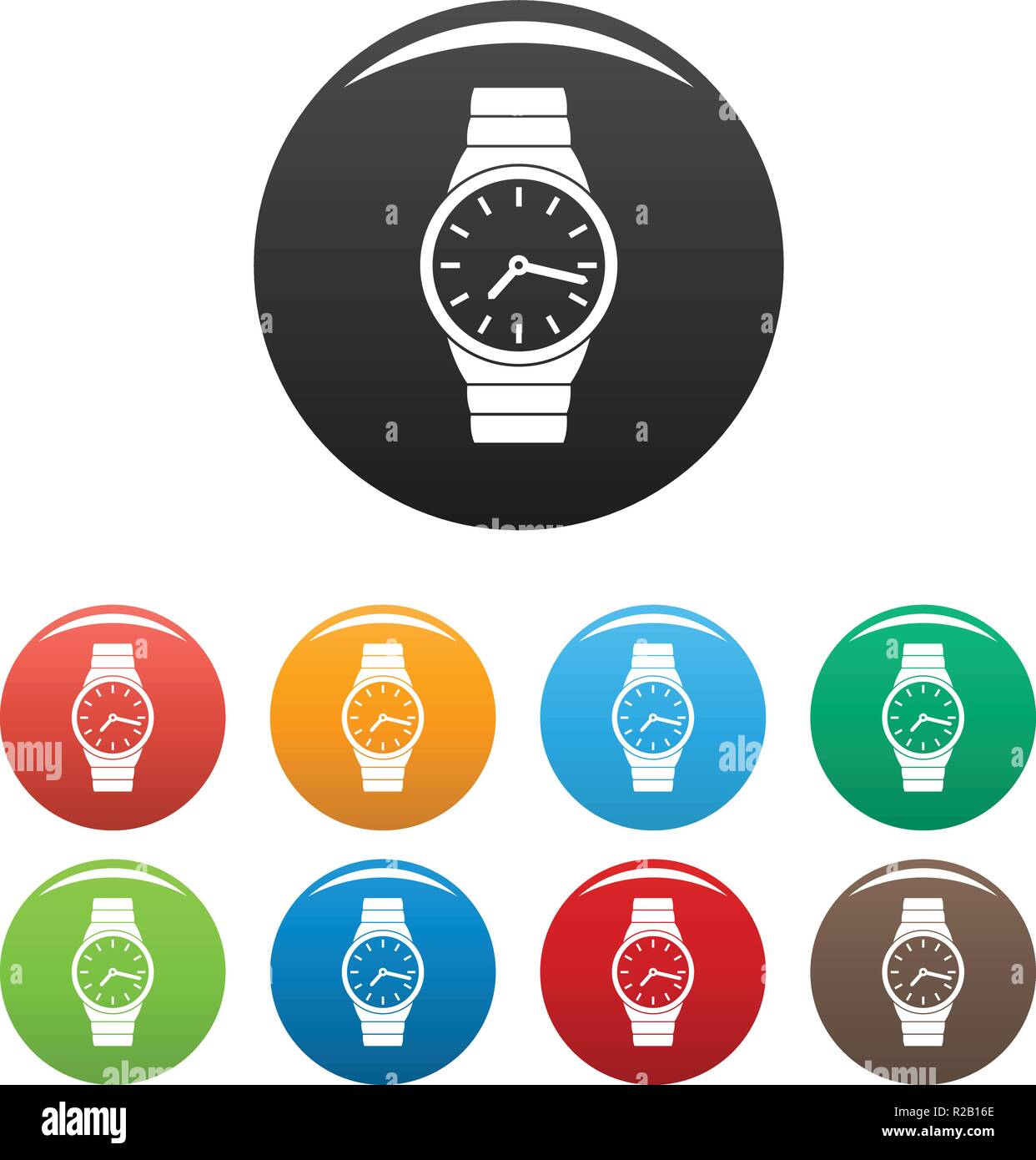 Wristwatch man icon. Simple illustration of wristwatch man vector icons ...