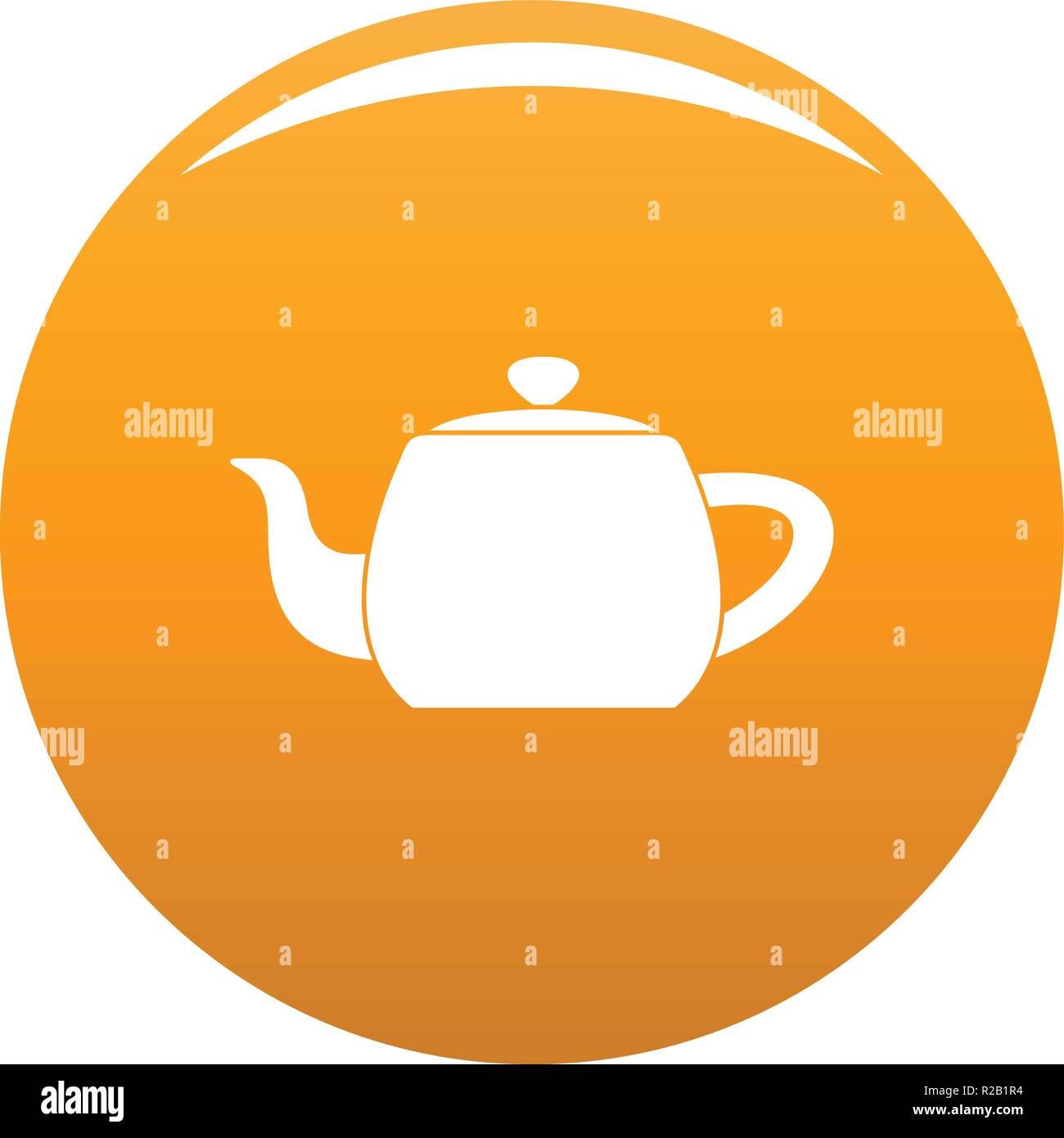 Metal teapot icon. Simple illustration of metal teapot vector icon for ...
