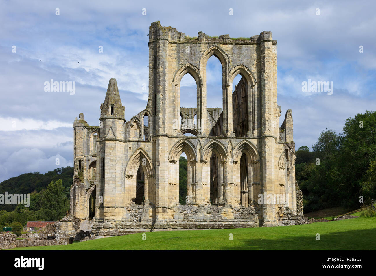 Rievaulx Abbey. a Cistercian abbey in Rievaulx, near Helmsley, North Yorkshire, England Stock Photo