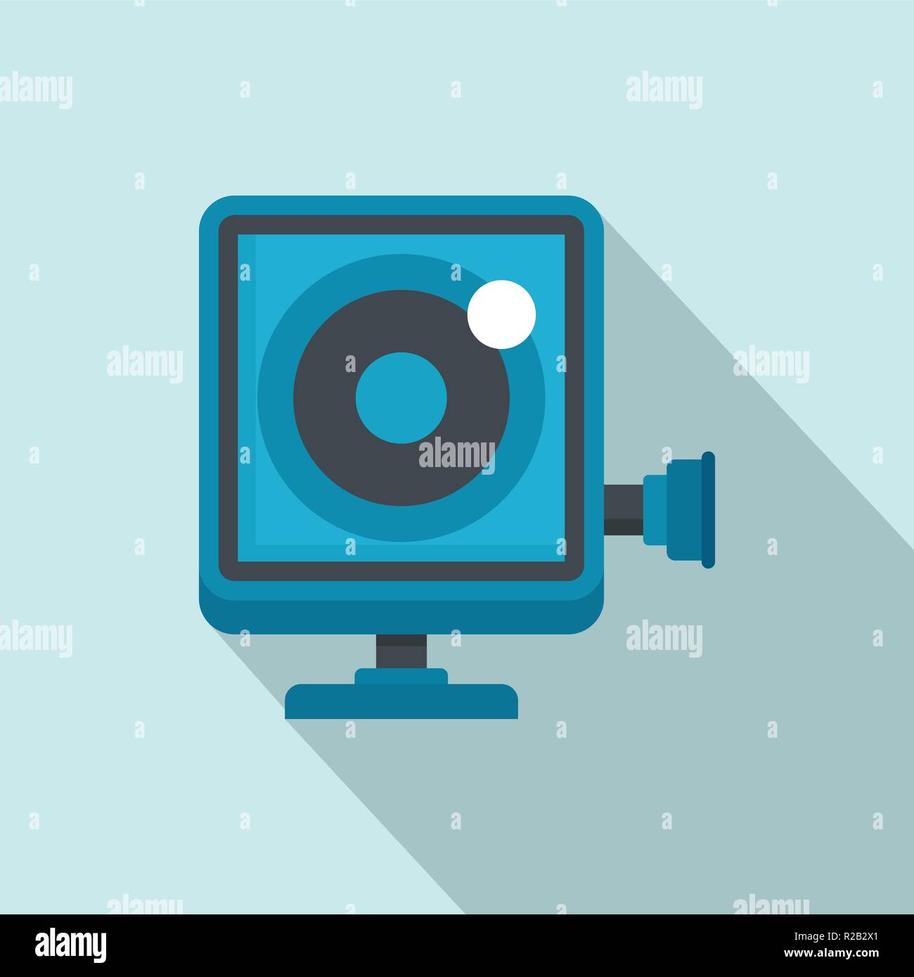 Action camera icon. Flat illustration of action camera vector icon for ...