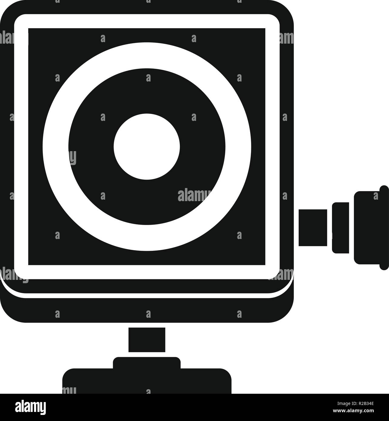 Action camera icon. Simple illustration of action camera vector icon ...