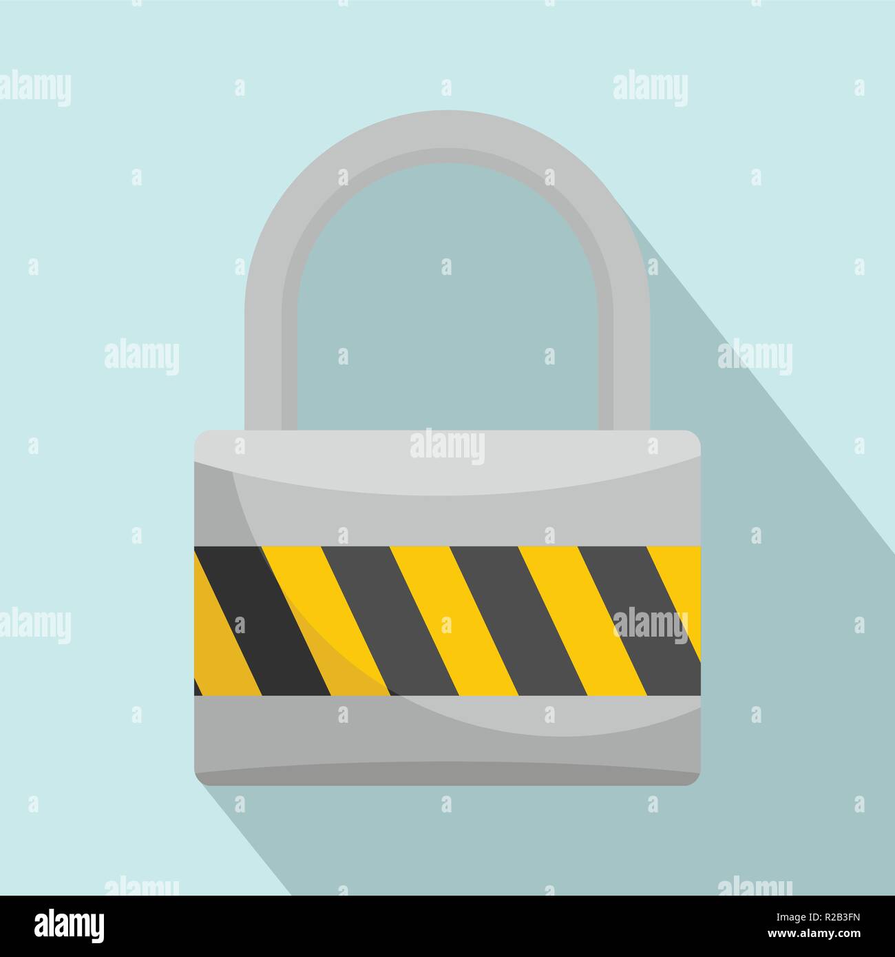 Big lock icon. Flat illustration of big lock vector icon for web design ...