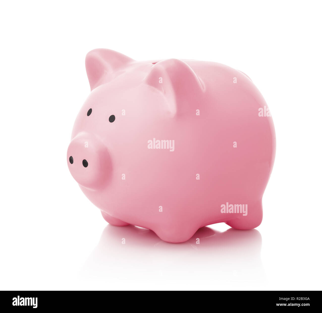 Сeramic piggy bank isolated on white Stock Photo - Alamy