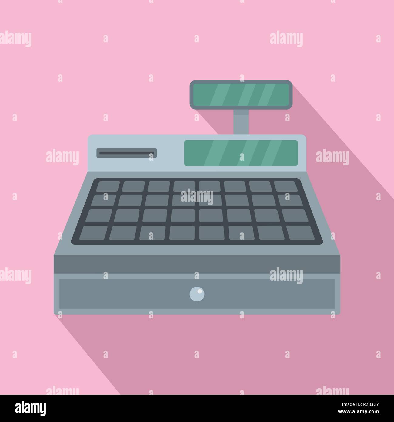 Cash machine icon. Flat illustration of cash machine vector icon for ...