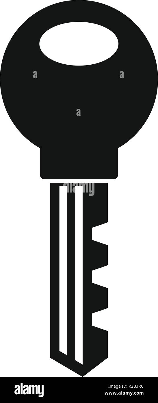 Door key icon. Simple illustration of door key vector icon for web