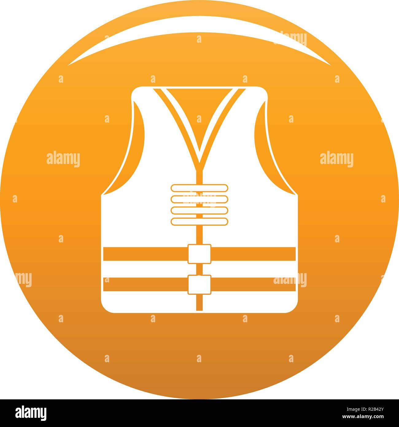 Rescue vest icon. Simple illustration of rescue vest vector icon for ...
