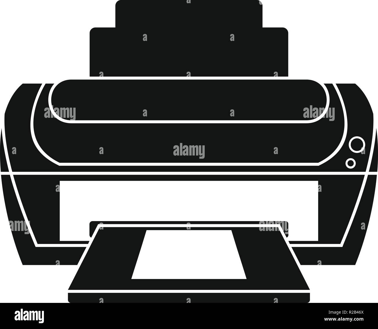 Photo printer icon. Simple illustration of photo printer vector icon ...