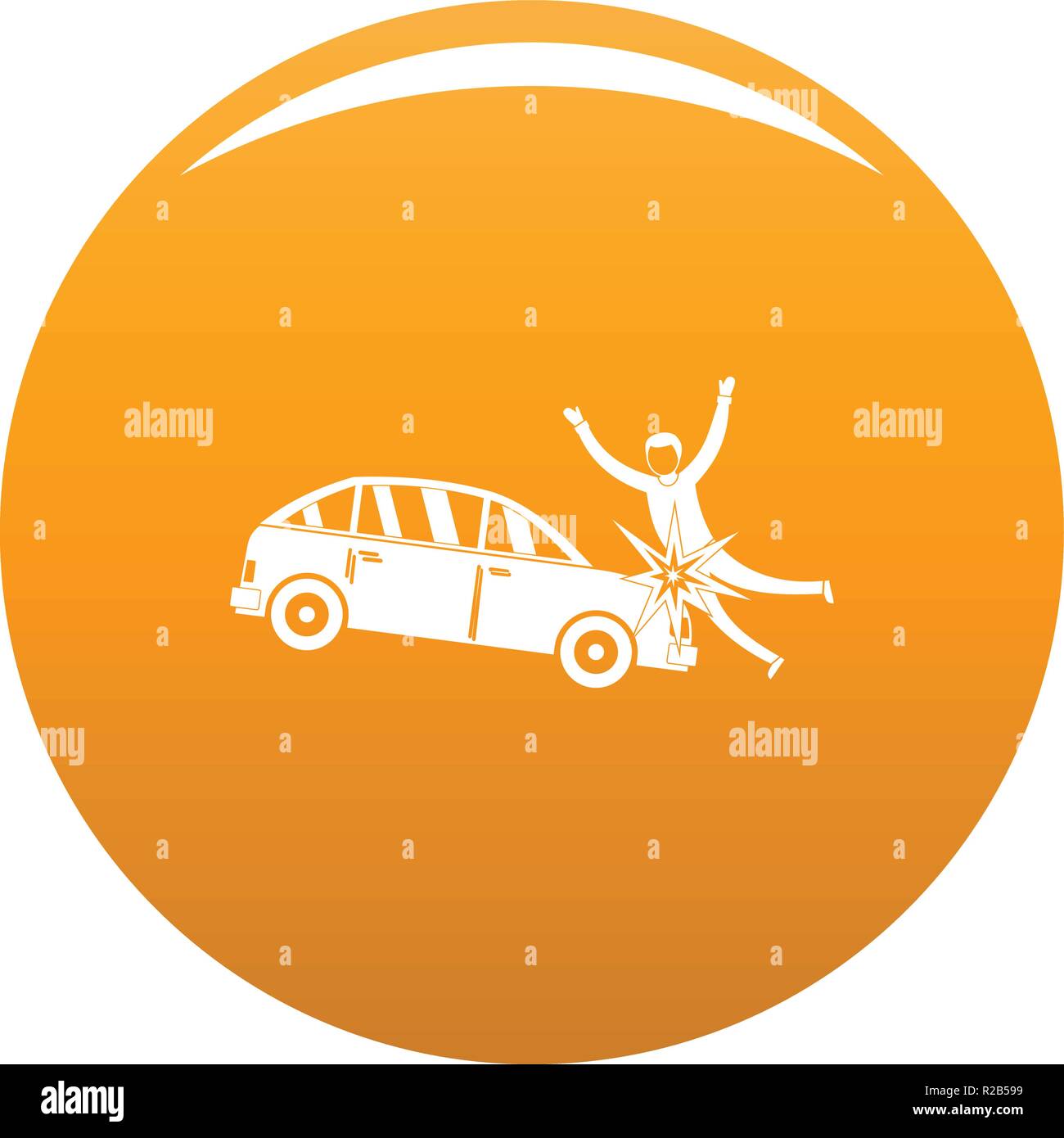 Knock down icon. Simple illustration of knock down vector icon for any