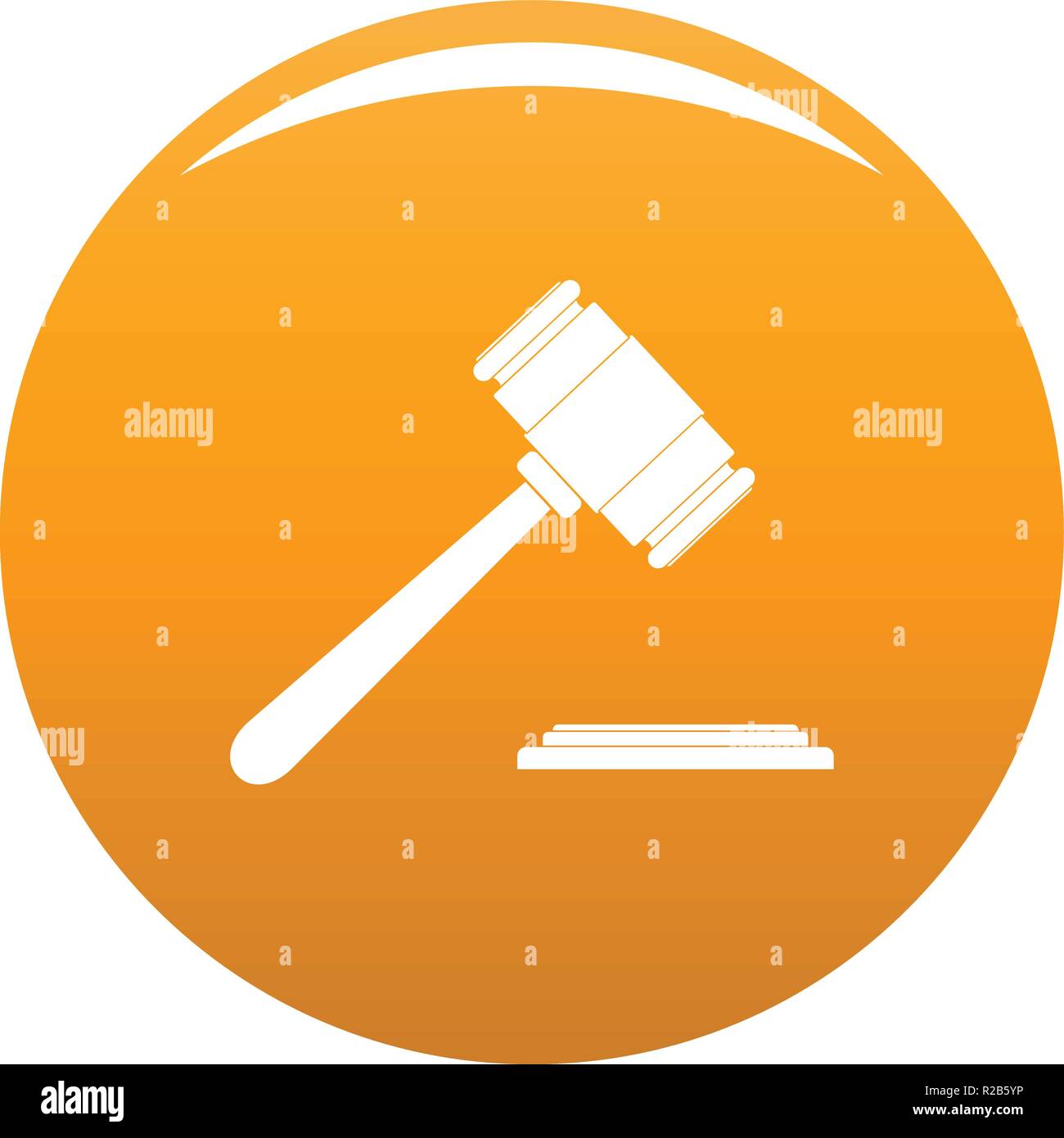 Auction gavel icon. Simple illustration of auction gavel vector icon