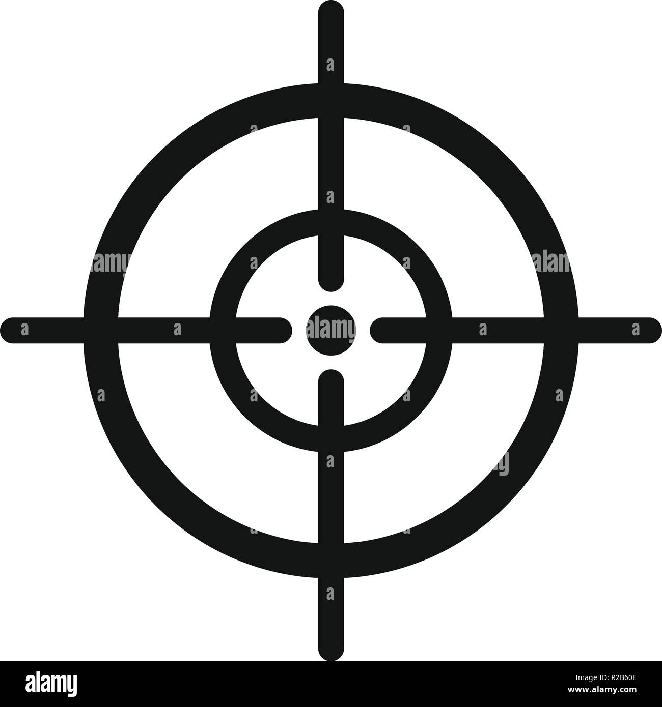 Arch target icon. Simple illustration of arch target vector icon for ...